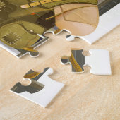 Reisposter Borneo Jungle Legpuzzel (Zijkant)