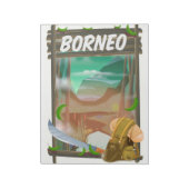 Reisposter Borneo Jungle Notitieblok (Linkerzijde)