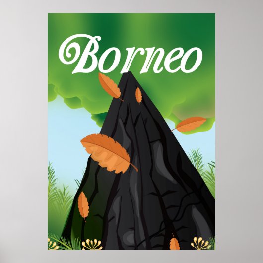 Reisposter Borneo Rainforest Poster (Voorkant)