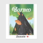 Reisposter Borneo Rainforest Sticker (Vel)