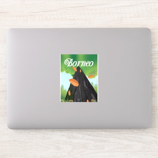 Reisposter Borneo Rainforest Sticker (Computer)