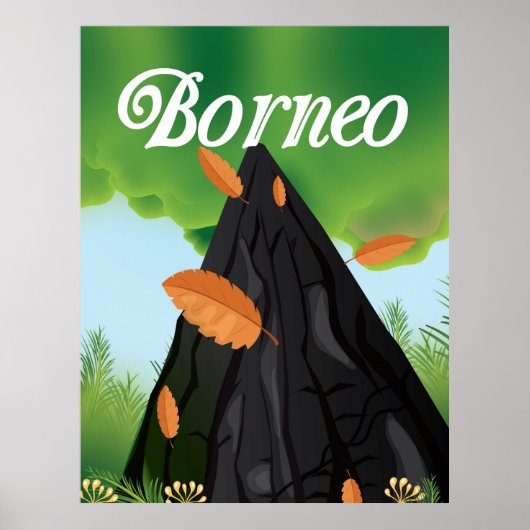 Reisposter Borneo-regenwoud Poster (Voorkant)