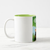 Reisposter Borneo-regenwoud Tweekleurige Koffiemok (Links)