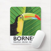 Reisposter Borneo Toekan Muismat (Met muis)