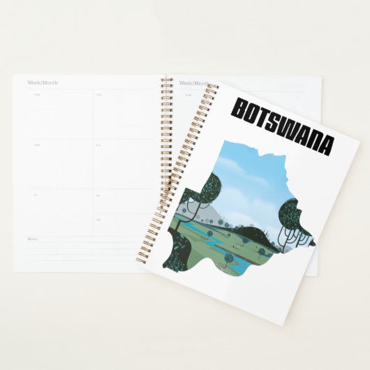 Reisposter Botswana Planner (Display)