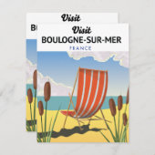 Reisposter Boulogne-sur-Mer (Voorkant / Achterkant)