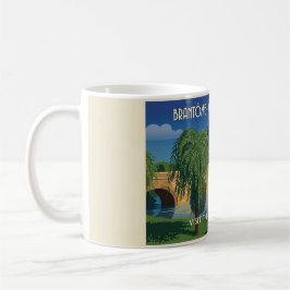 Reisposter Brantôme Dordogne Frankrijk Vintage Koffiemok