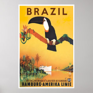 Reisposter Brazilië Rio De Janeiro Print Cruise