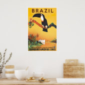 Reisposter Brazilië Rio De Janeiro Print Cruise (Keuken)