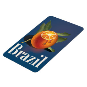 Reisposter Brazilië Sinaasappels Magneet