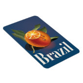 Reisposter Brazilië Sinaasappels Magneet (Rechterzijde)