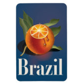 Reisposter Brazilië Sinaasappels Magneet (Verticaal)