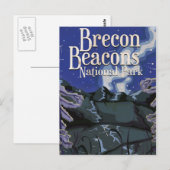Reisposter Brecon Beacons Oude Spoorweg Briefkaart (Voorkant / Achterkant)