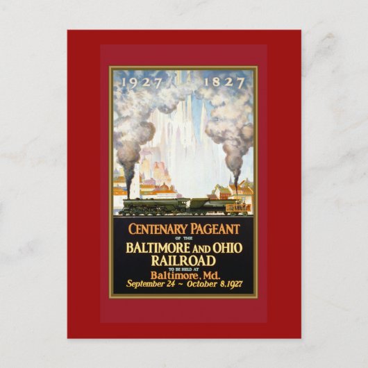 reisposter briefkaart (Voorkant)