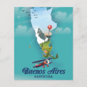 Reisposter Buenos Aires, Argentinië (Achterkant)