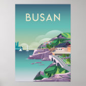 Reisposter Busan Zuid-korea Poster (Voorkant)