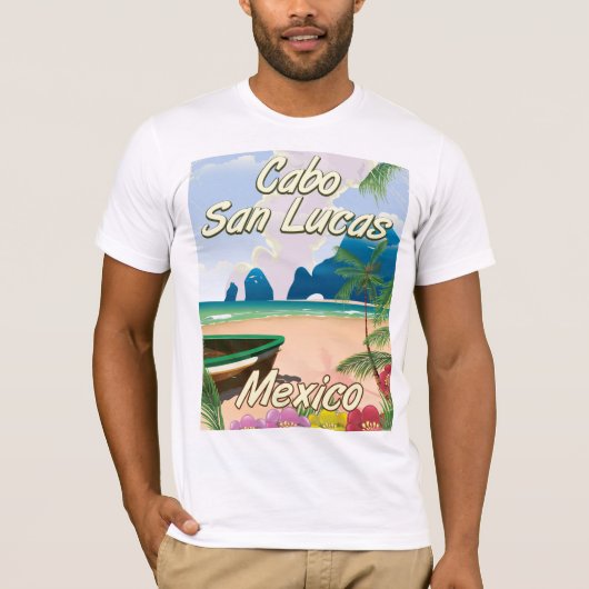 Reisposter Cabo San Lucas Mexico T-shirt (Voorkant)