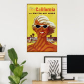 Reisposter Californië Poster (Thuiskantoor)