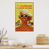 Reisposter Californië Poster (Keuken)