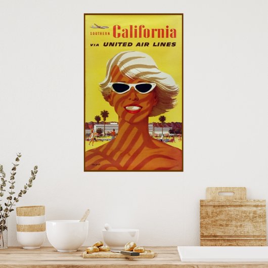 Reisposter Californië Poster (Keuken)