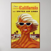 Reisposter Californië Poster (Voorkant)