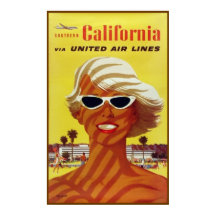 Reisposter Californië