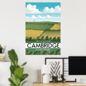 Reisposter Cambridge Train Poster (Thuiskantoor)
