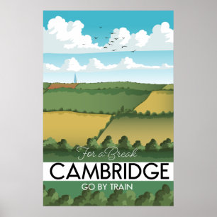Reisposter Cambridge Train Poster