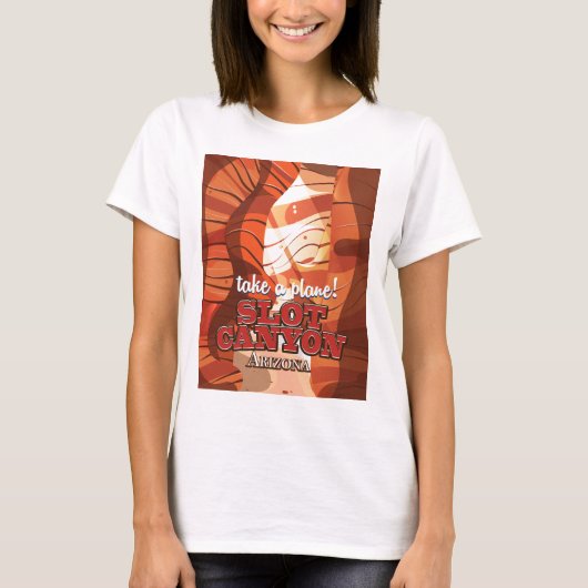 Reisposter Canyon Arizona T-shirt (Voorkant)
