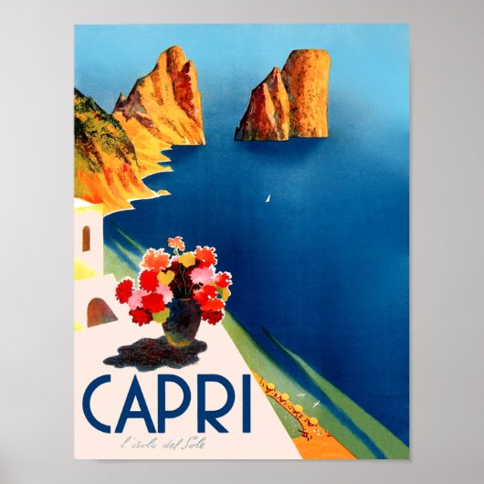 Reisposter Capri, Italië Poster (Voorkant)