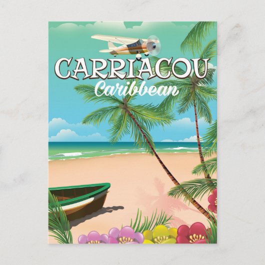 Reisposter Carriacou Briefkaart (Voorkant)