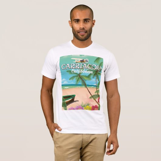 Reisposter Carriacou T-shirt (Voorkant volledig)