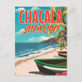 Reisposter Chacala Mexico Briefkaart (Voorkant)