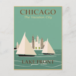 Reisposter Chicago Briefkaart
