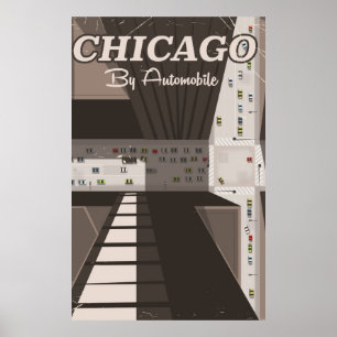 Reisposter Chicago City Poster