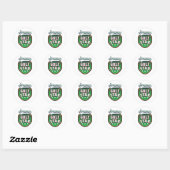 Reisposter Chicago Illinois USA Ronde Sticker (Vel)
