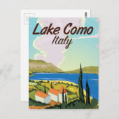 Reisposter Como Italië Briefkaart (Voorkant / Achterkant)
