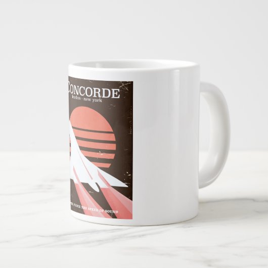  reisposter Concorde Grote Koffiekop (Voorkant rechts)