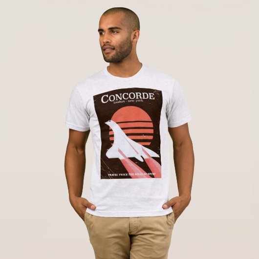  reisposter Concorde T-shirt (Voorkant volledig)