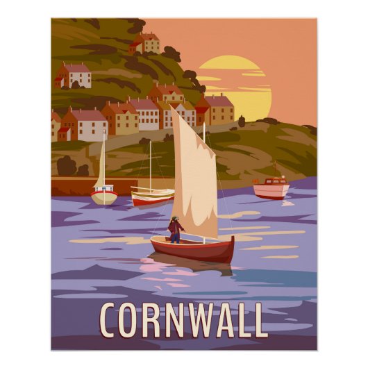 Reisposter Cornwall,  Engeland Perfect Poster (Voorkant)