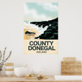 Reisposter County Donegal aan zee Poster (Keuken)