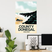 Reisposter County Donegal aan zee Poster (Thuiskantoor)