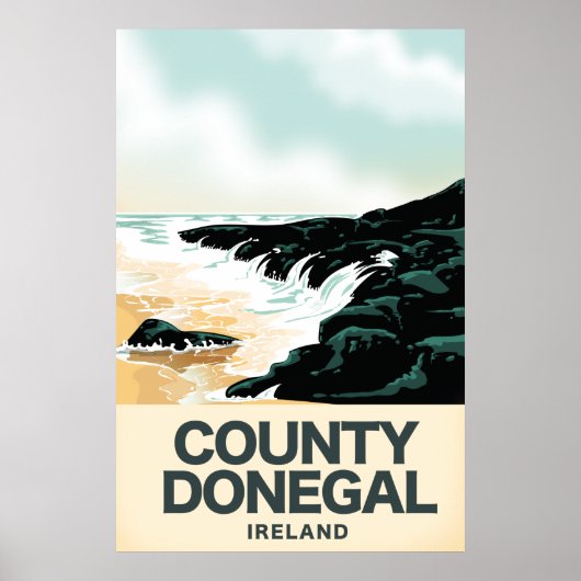Reisposter County Donegal aan zee Poster (Voorkant)
