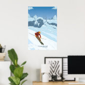 Reisposter Courchevel Skigebied Poster (Thuiskantoor)
