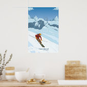 Reisposter Courchevel Skigebied Poster (Keuken)