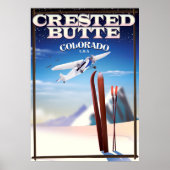 Reisposter Crested Butte Colorado Poster (Voorkant)
