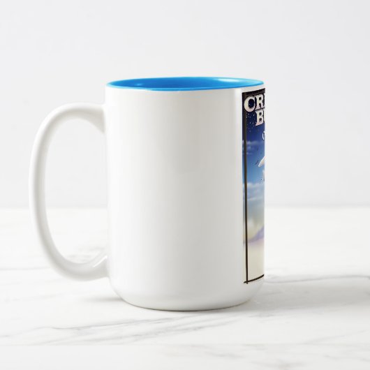 Reisposter Crested Butte Colorado Tweekleurige Koffiemok (Links)