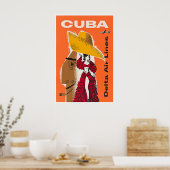 Reisposter Cuba Cubaans Kunst Delta Print (XR3286) (Keuken)