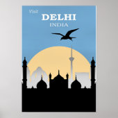 Reisposter Delhi, India Poster (Voorkant)