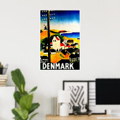 Reisposter Denemarken Deense Kunst Stadsposters Poster (Thuiskantoor)